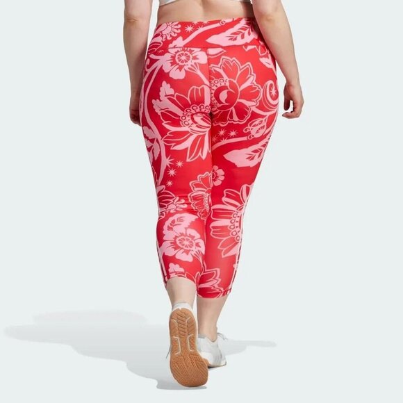 Adidas x FARM Rio 7/8 Training Leggings 3X Plus size NWT - Picture 3 of 8